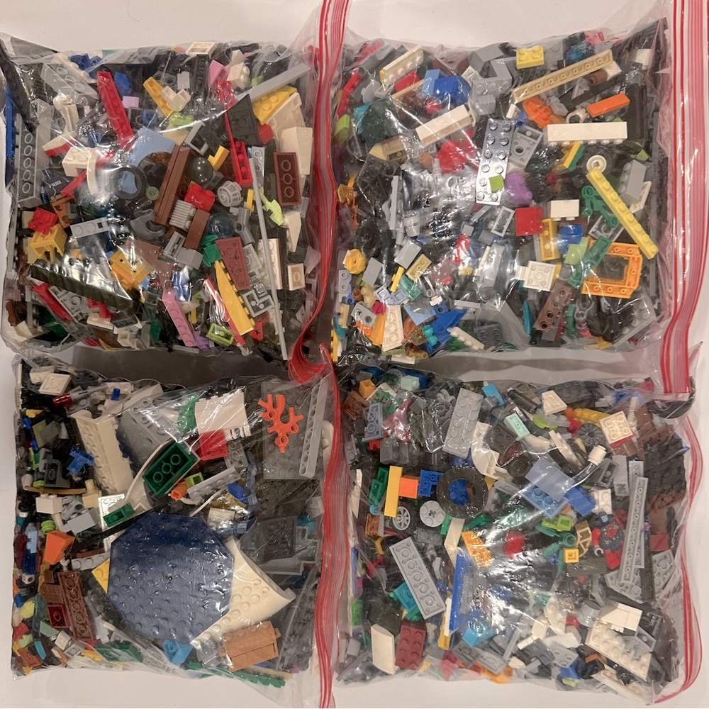 10 LBS Genuine LEGO Bulk Lot Mixed Bricks Parts Pieces